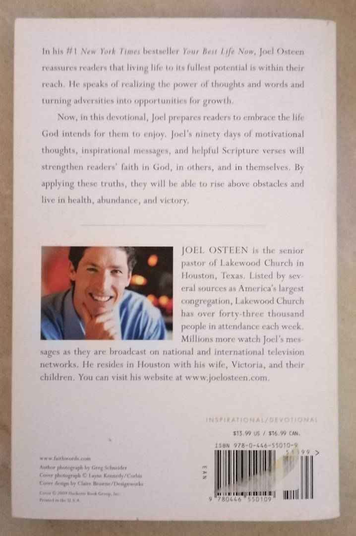 Your Best Life Now By Joel Osteen Books Stationery Magazines