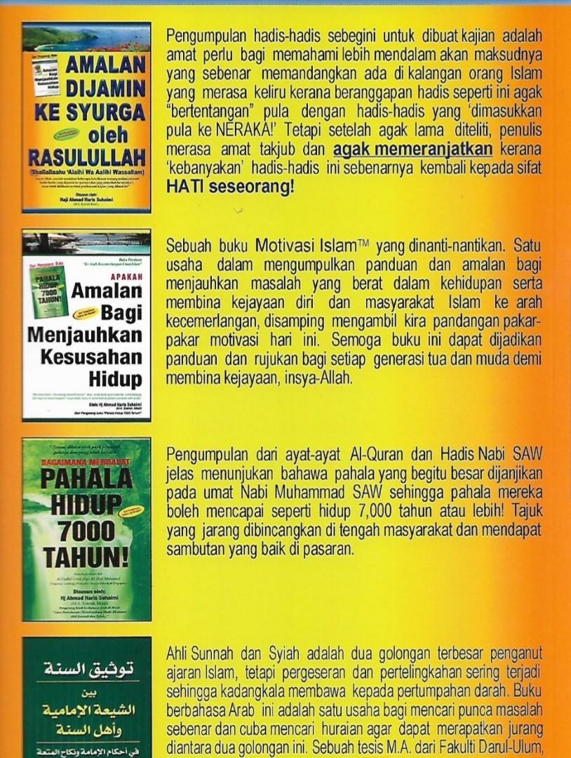 Amalan Dijamin Ke Syurga Oleh Rasulullah S A W By Ahmad Haris Suhaimi Author Hobbies Toys Books Magazines Fiction Non Fiction On Carousell