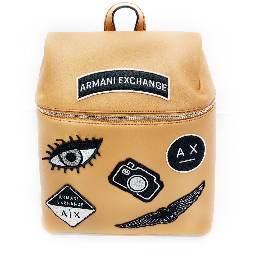 armani exchange backpack black