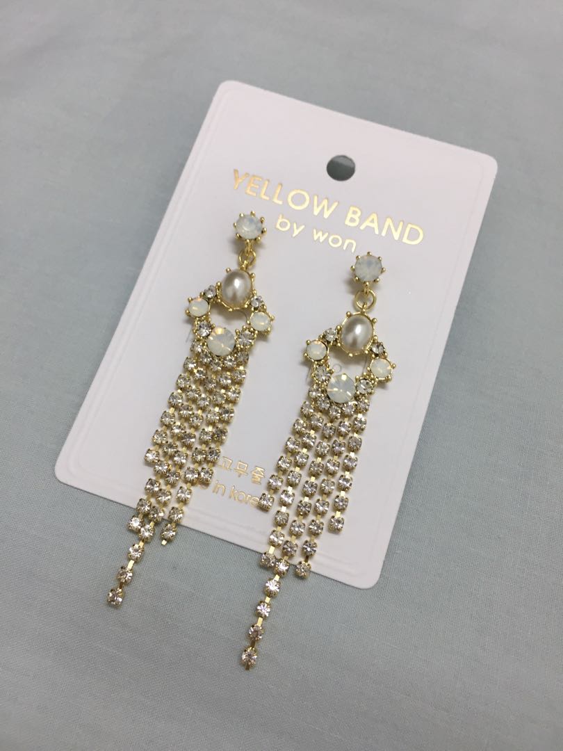 Yellow band clearance earrings korea