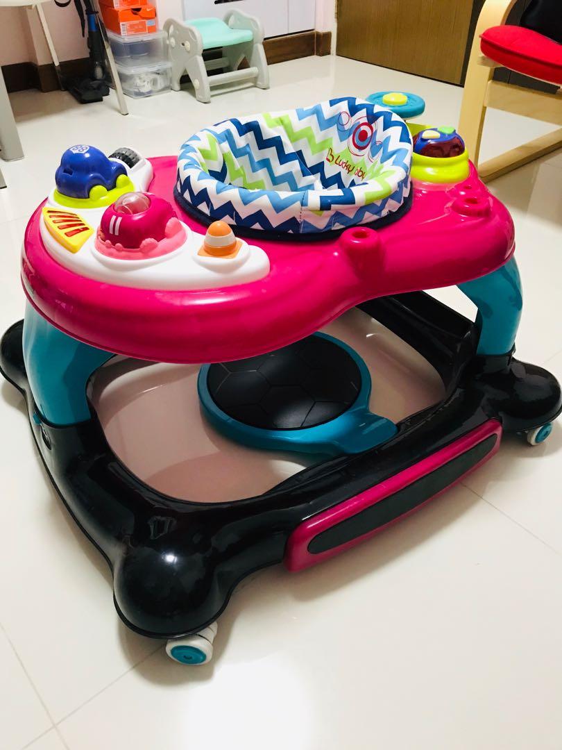 first steps baby walker pink