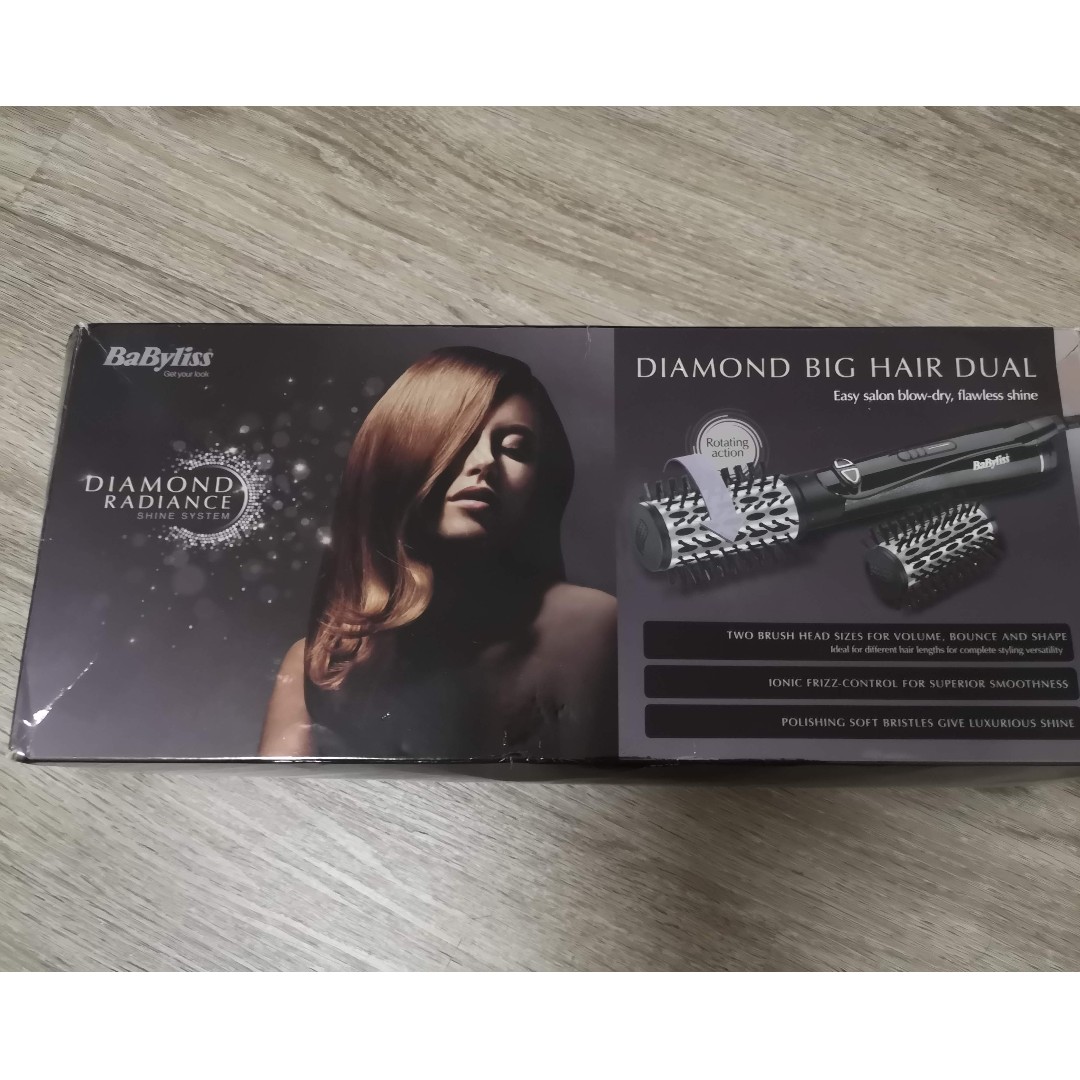 BABYLISS DIAMOND BIG HAIR DUAL Brush Hot Air Styler Beauty Personal Care Hair on Carousell
