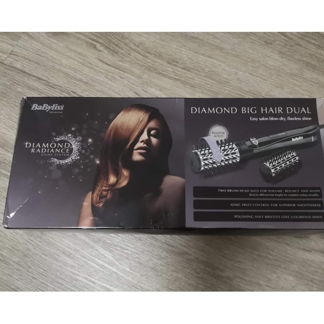 BABYLISS DIAMOND BIG HAIR DUAL Brush Hot Air Styler Beauty Personal Care Hair on Carousell