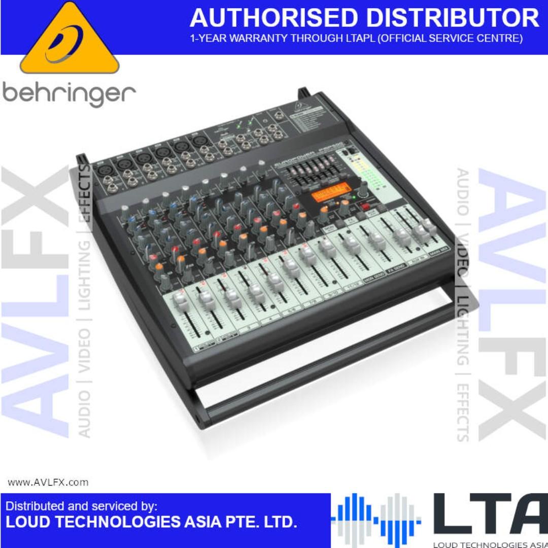 Behringer Europower PMP500 500Watt 12Channel Powered Mixer, Audio