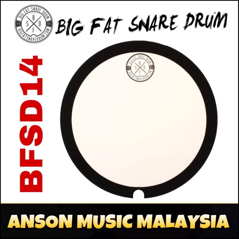 Steve Donut Big Fat Snare Drum BFSD14 - Pelle Per Rullante 14 Pollici - Nero/Trasparente - Foto 14