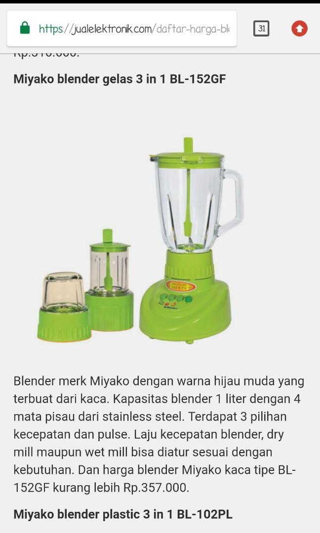 Blender Miyako Electronics Others On Carousell