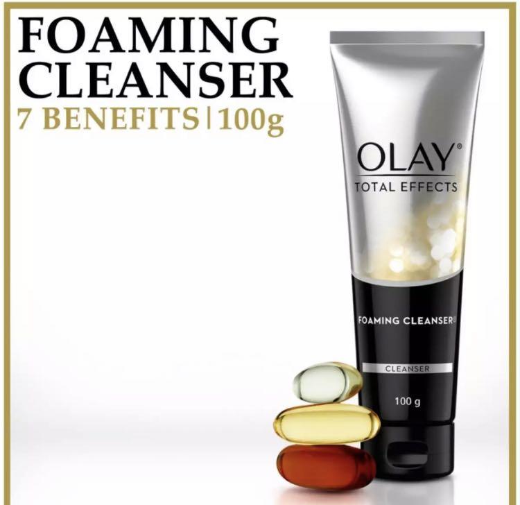 olay total effects foaming cleanser 100g