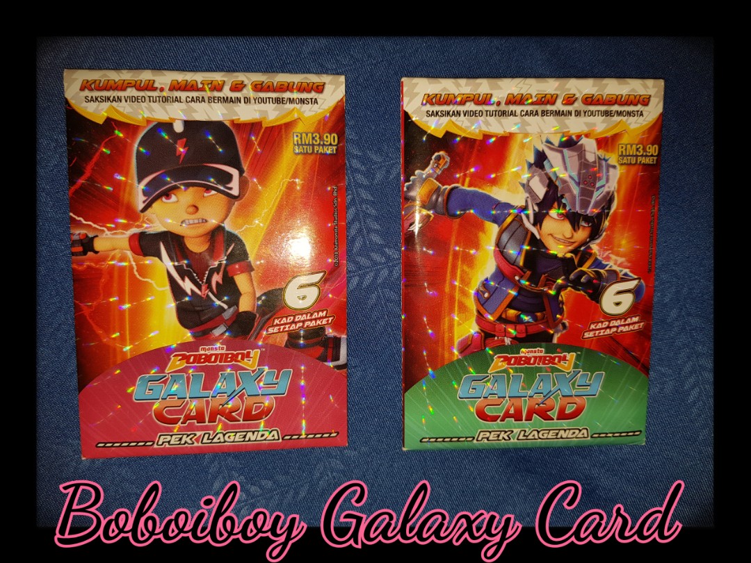 Boboiboy Galaxy Card Toys Games Board Games Cards On Carousell