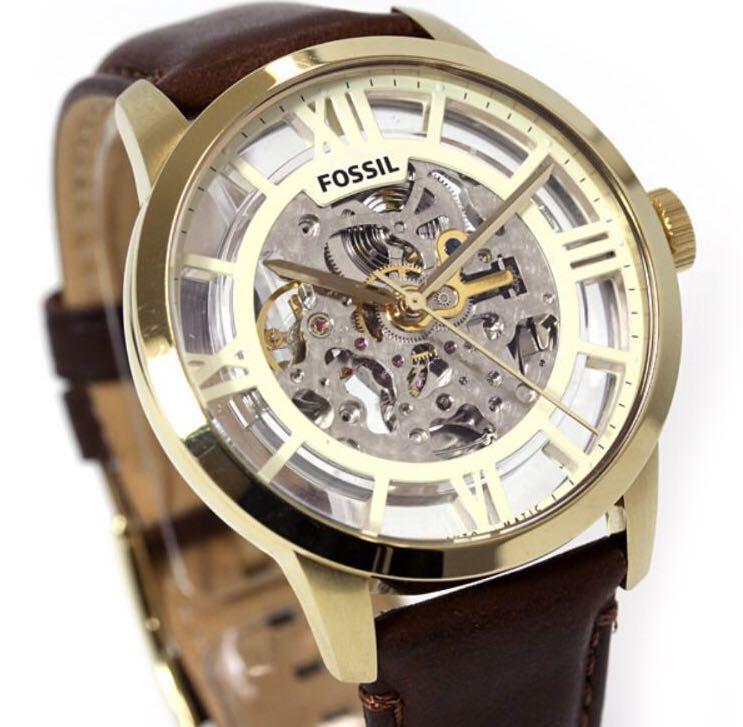 PRICE REDUCED BRAND NEW FOSSIL TOWNSMAN BROWN LEATHER AUTOMATIC WATCH ME3043