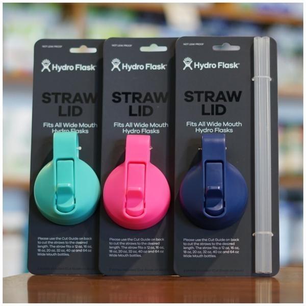 Colored hydro clearance flask straw lids
