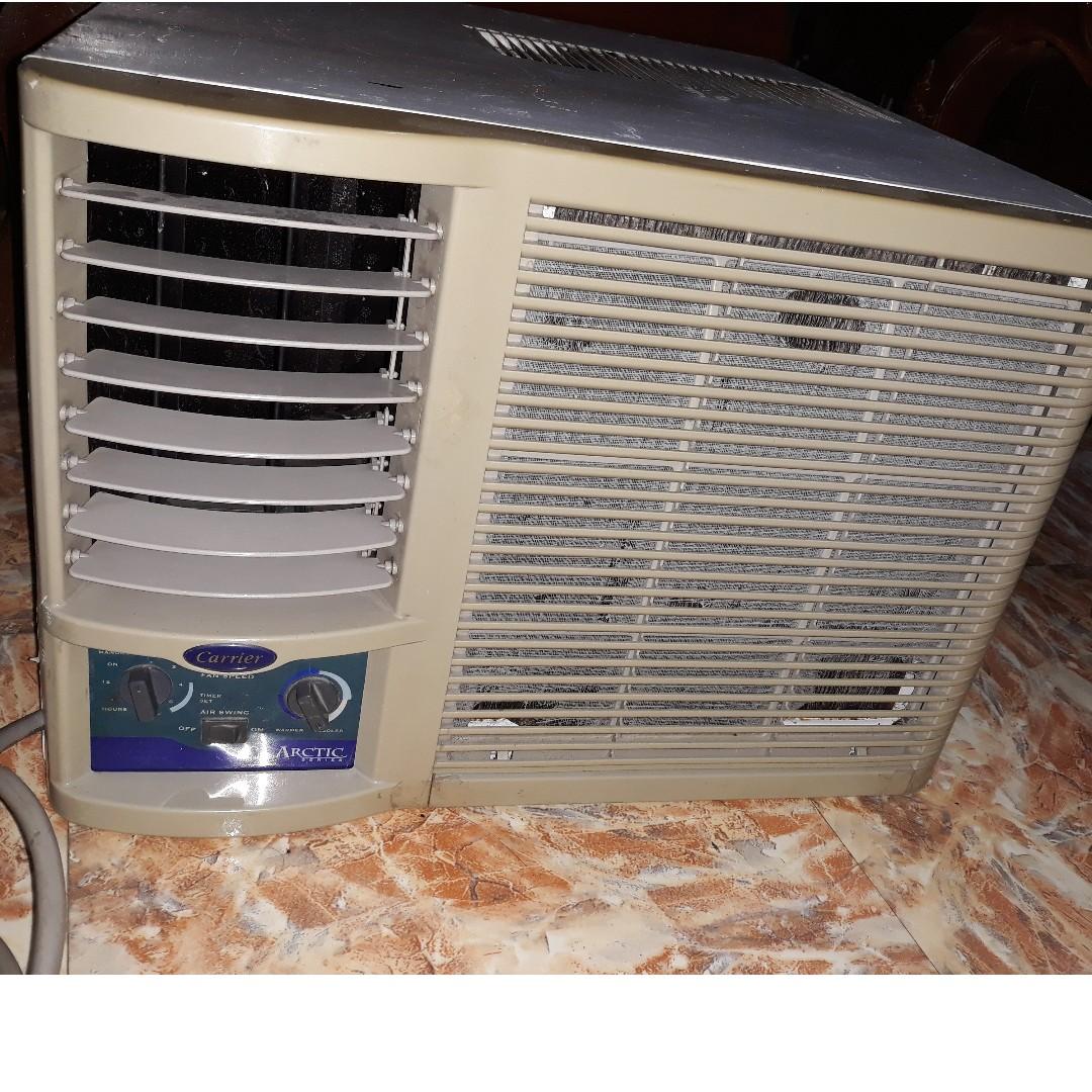 Carrier Window Type Aircon 1 Hp Home Furniture Home Appliances Air Conditioning And Heating On Carousell