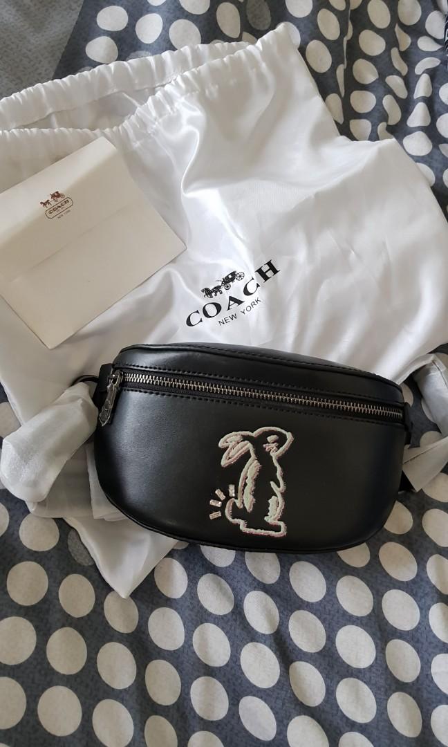 Coach selena top bunny belt bag