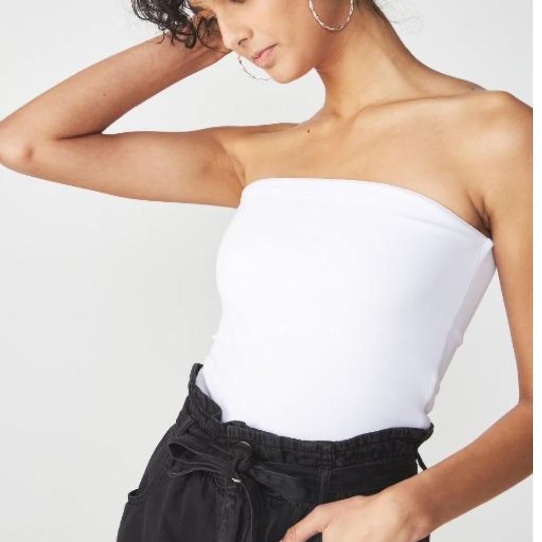 cotton on strapless top