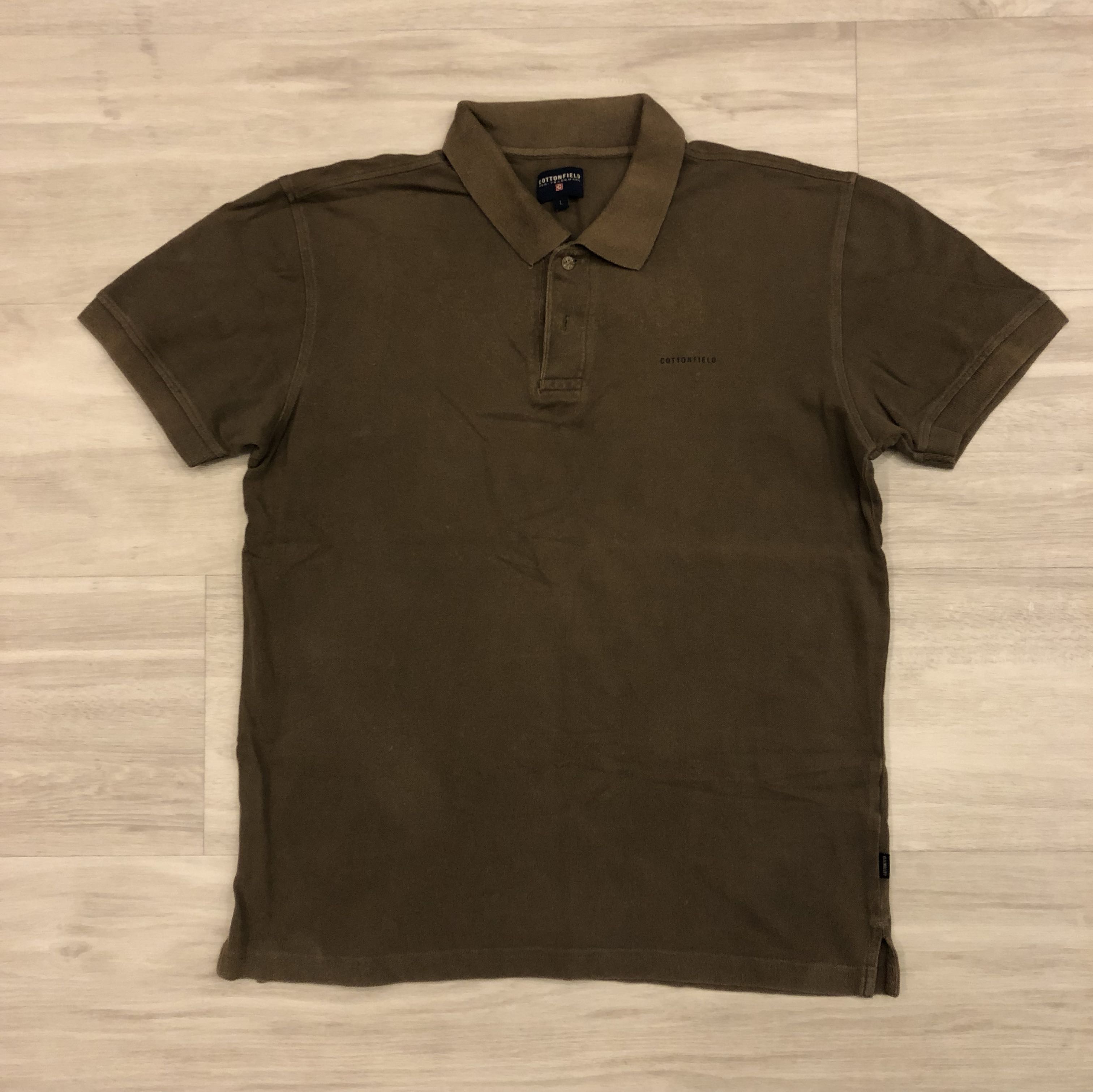 Cottonfield Short Sleeve Polo Tee L