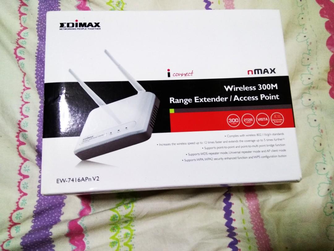 Edimax Range Extender Ap Electronics Computer Parts Accessories On Carousell