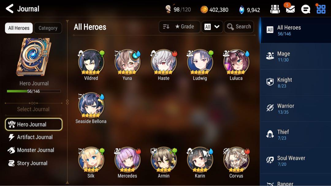 Epic Seven Ss Bellona 190k Cp Toys Games Video Gaming Video Games On Carousell