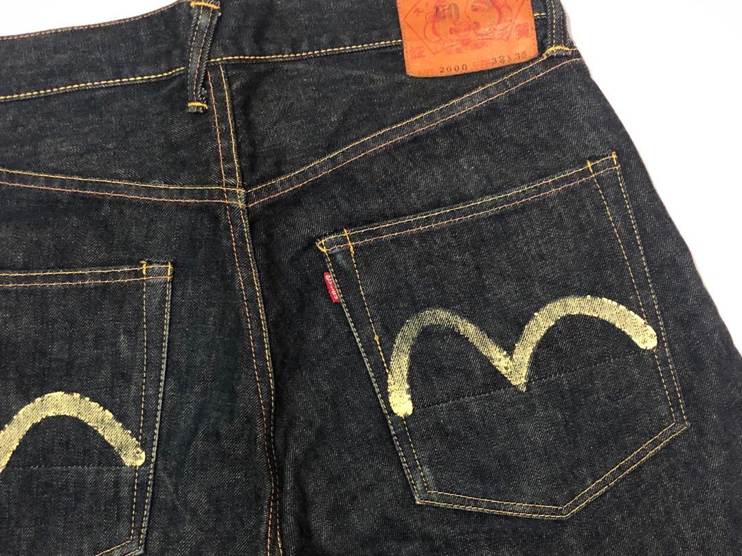 Evisu, Japan Lot 2000 “No 3” Non-Selvedge Denim Jeans, Men's