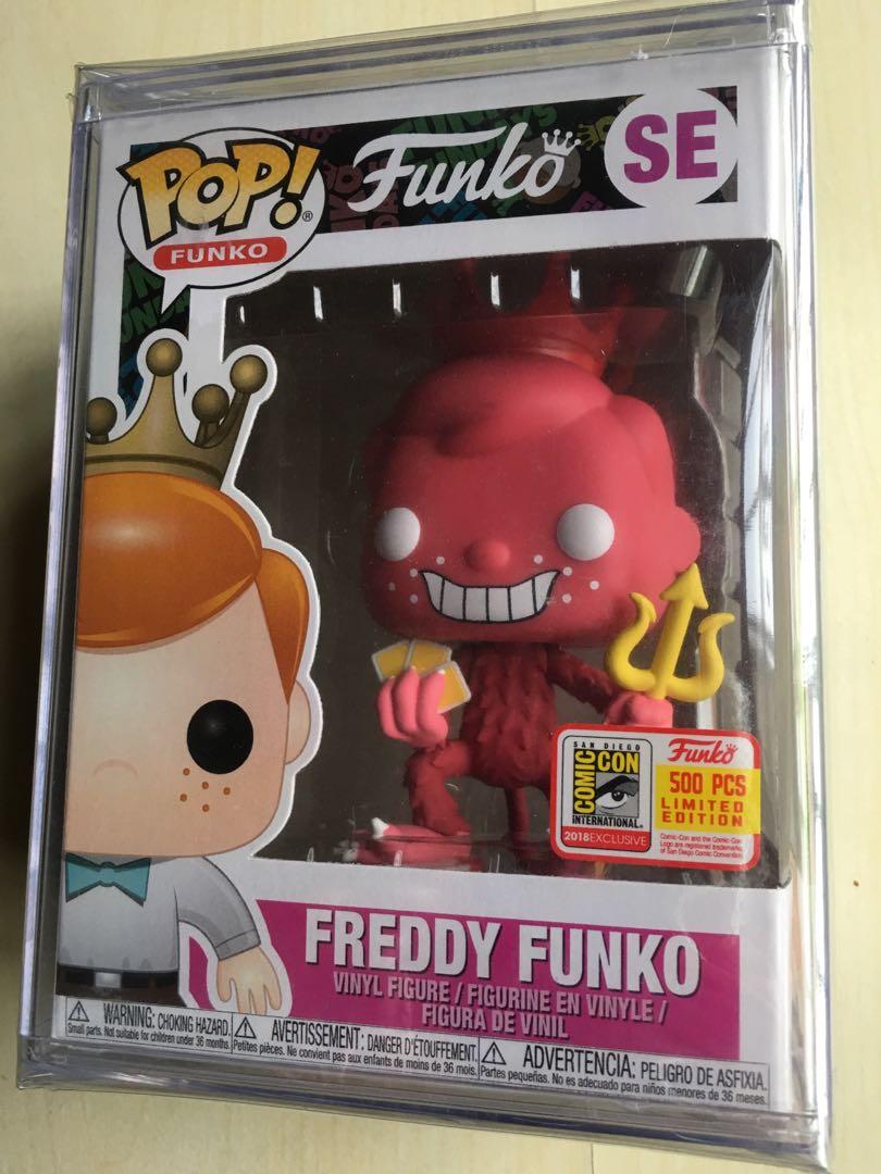 Freddy Funko as Cuphead Pink Devil Funko Pop! Cuphead #SE San Diego  International Comic Con 500