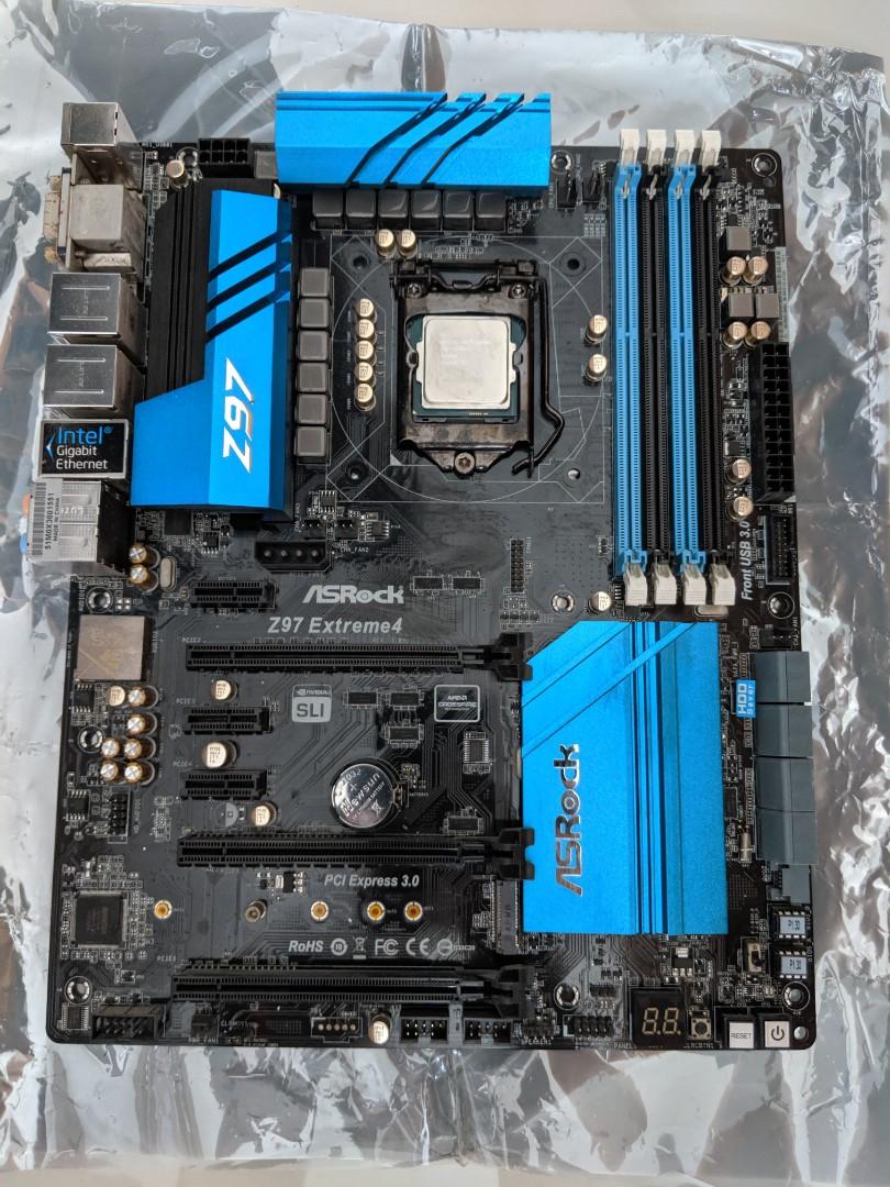 I5 4690k Asrock Z97 Extreme 4 Gen 4 Motherboard Electronics Computer Parts Accessories On Carousell