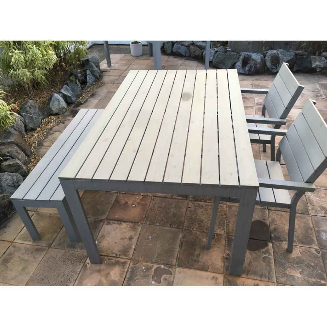 Ikea Falster Outdoor Table Bench and Chairs