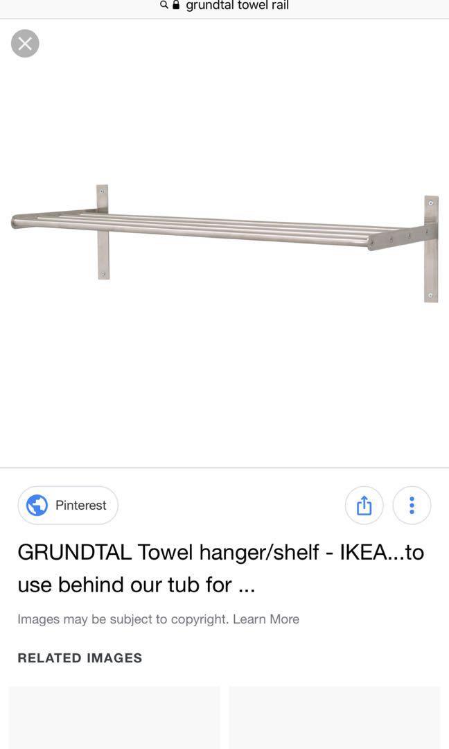 Ikea Grundtal towel rail rack. Furniture Home Living Furniture Shelves Cabinets Racks on Carousell