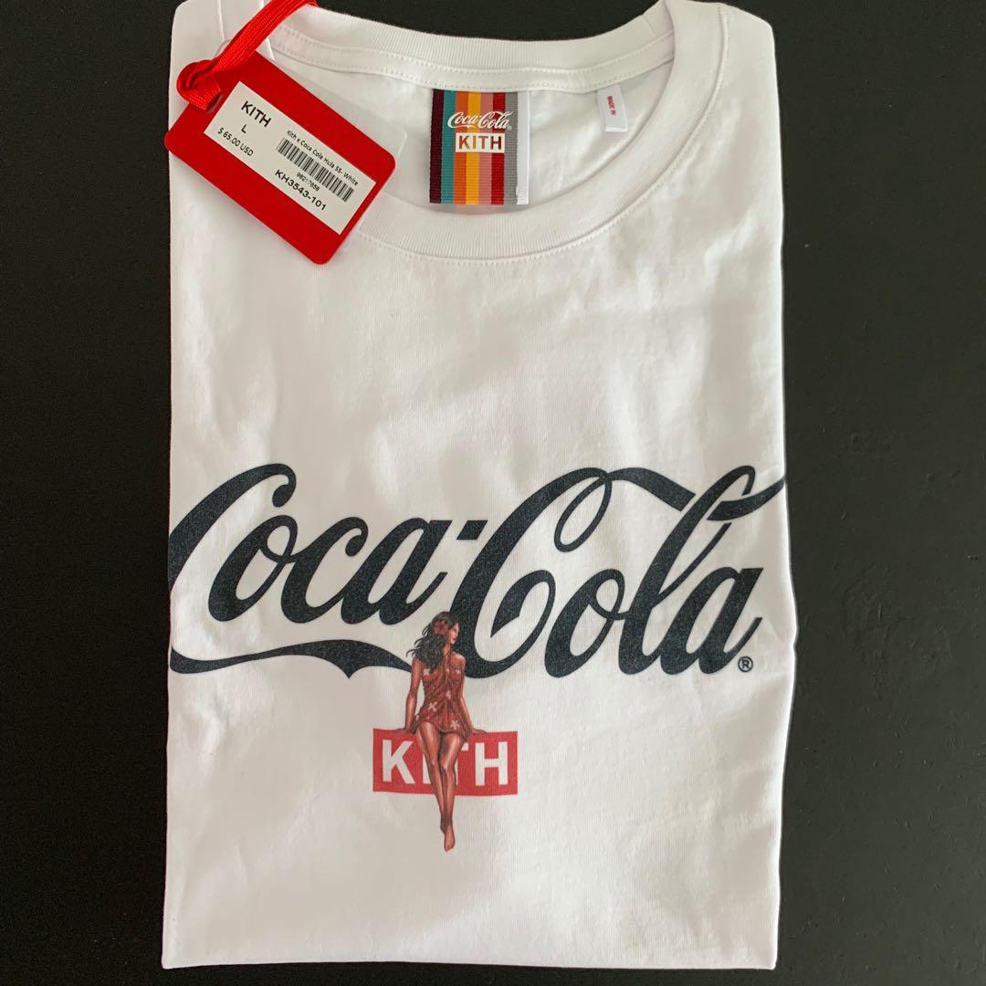 Kith X Coca-Cola Hula White T-Shirt [Large], Men's Fashion, Tops 