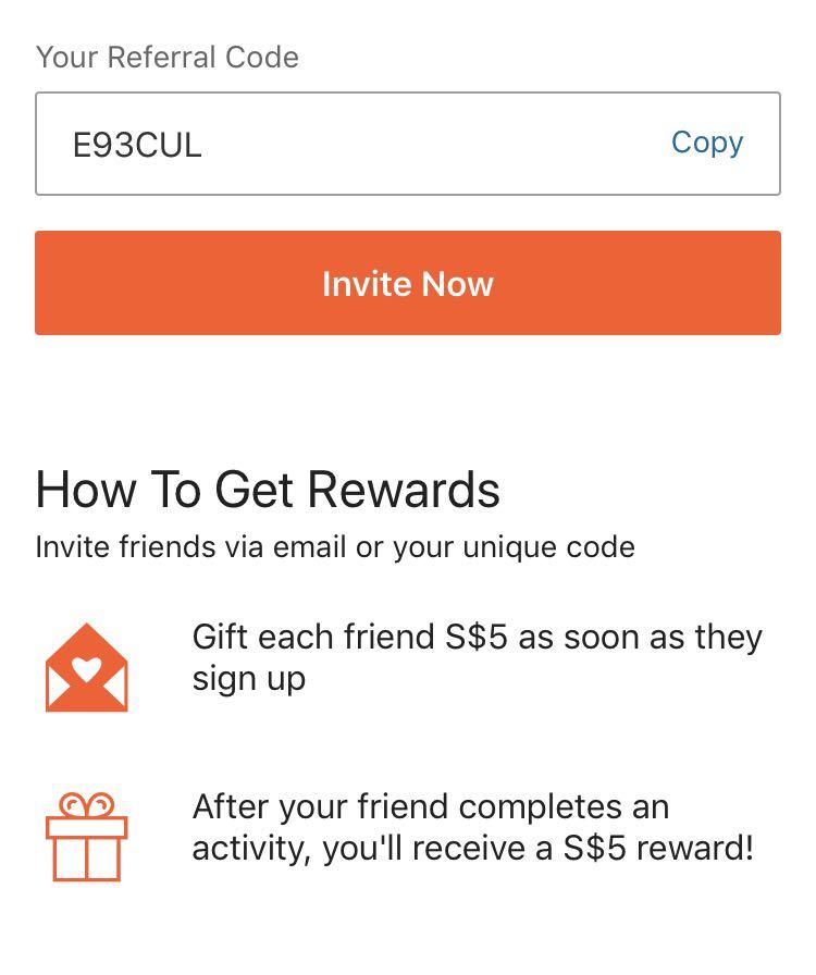 via promo code new users
