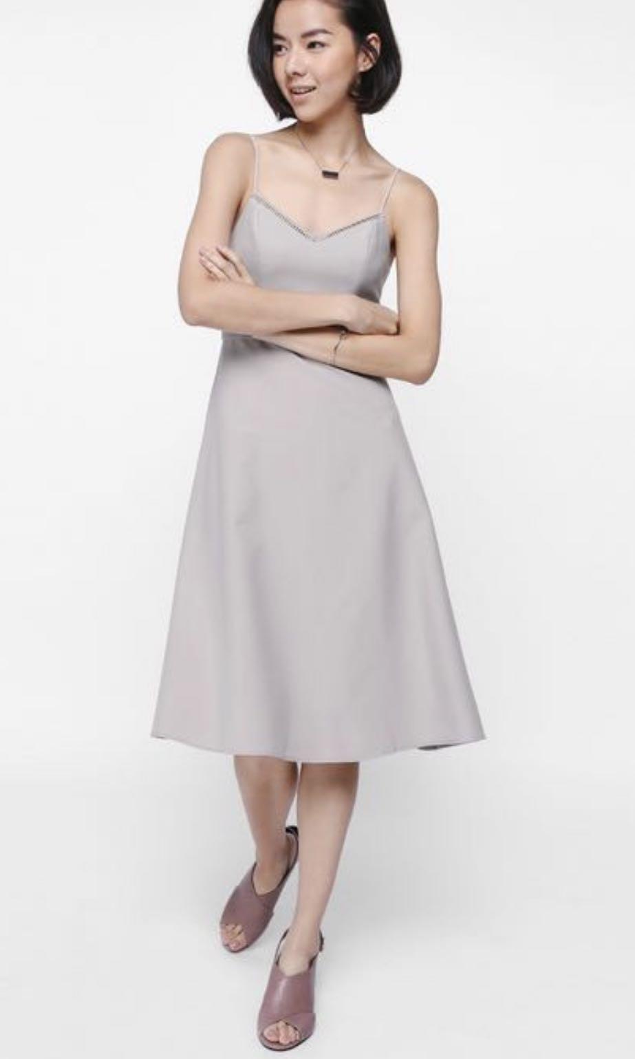 spaghetti strap midi dress