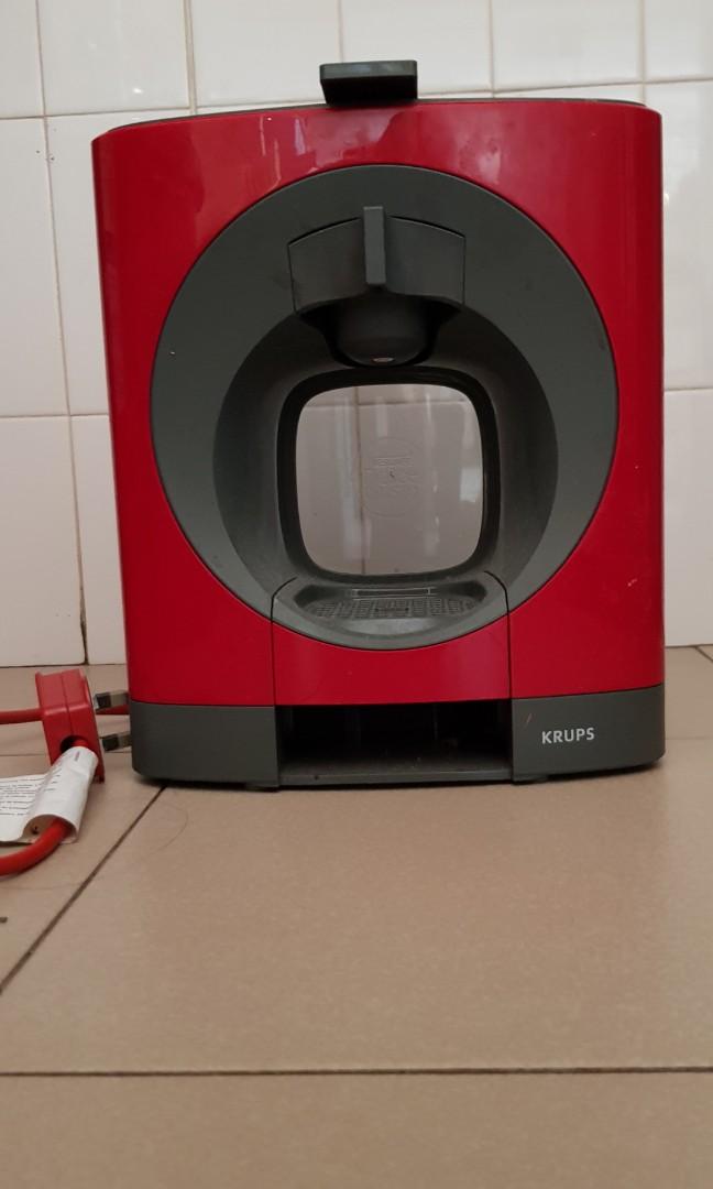 NESCAF DOLCE GUSTO OBLO MANUAL COFFEE MACHINE RED BY KRUPS TV
