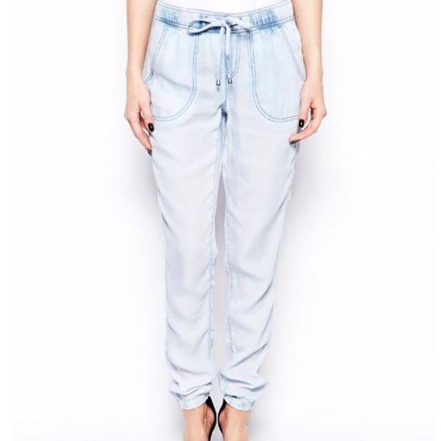 new look denim joggers