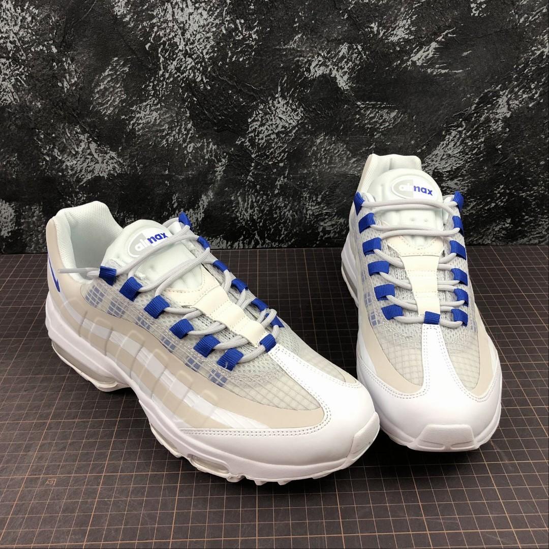 Nike air max 95 ultra se white and blue hot sale