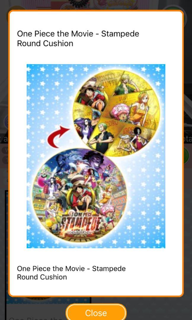 Wallpaper One Piece The Movie Stampede Round Cushion Toys Games Stuffed Free