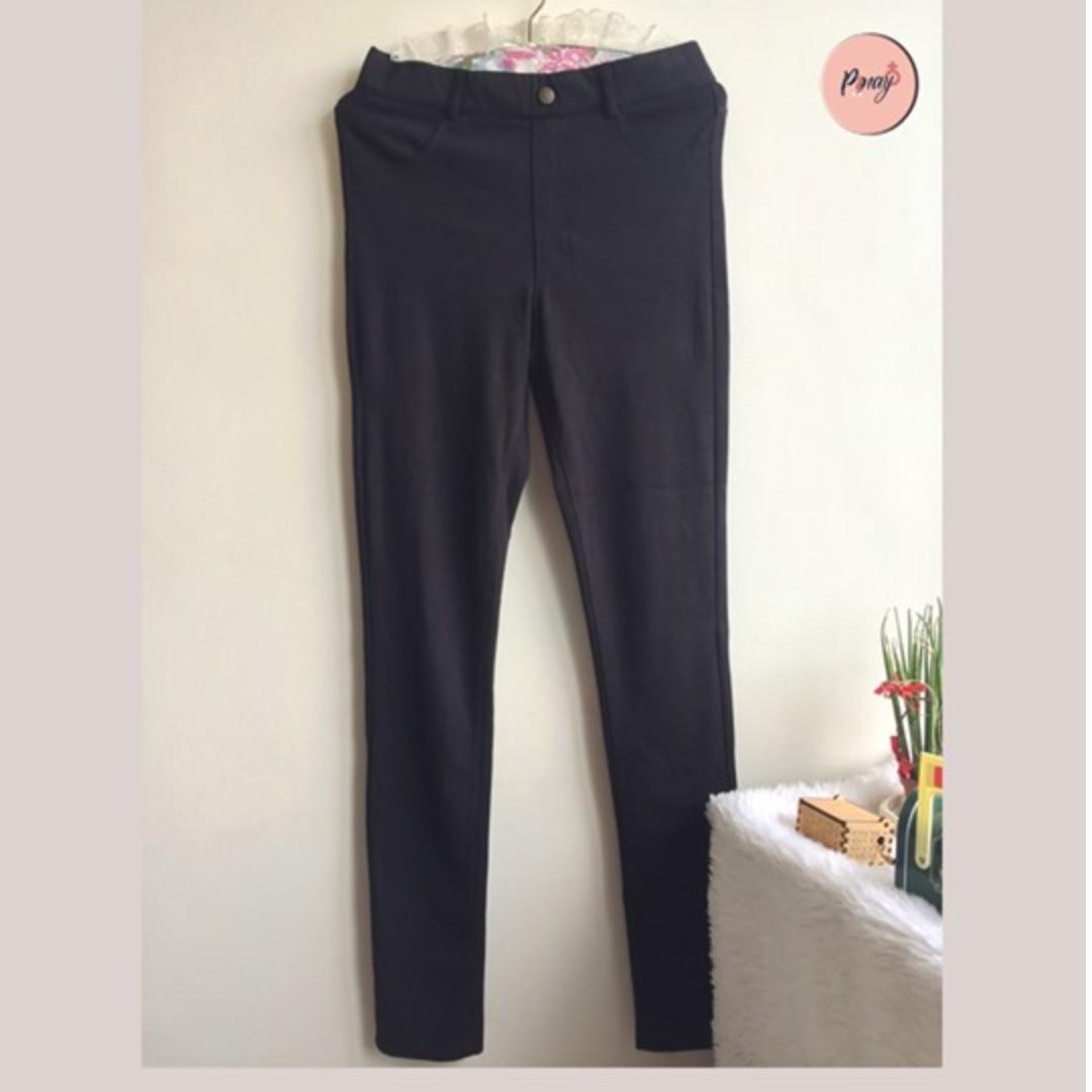 petite skinny black trousers
