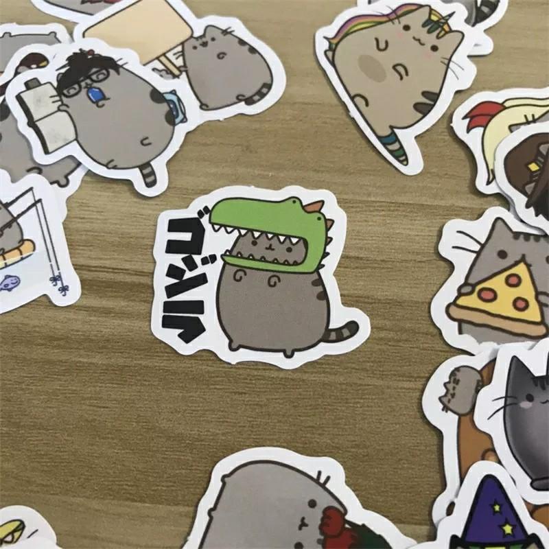 Pusheen 100 pieces Sticker pack, Hobbies & Toys, Stationery & Craft ...