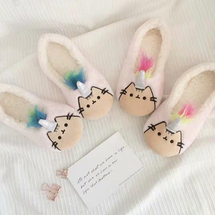 pusheen unicorn slippers