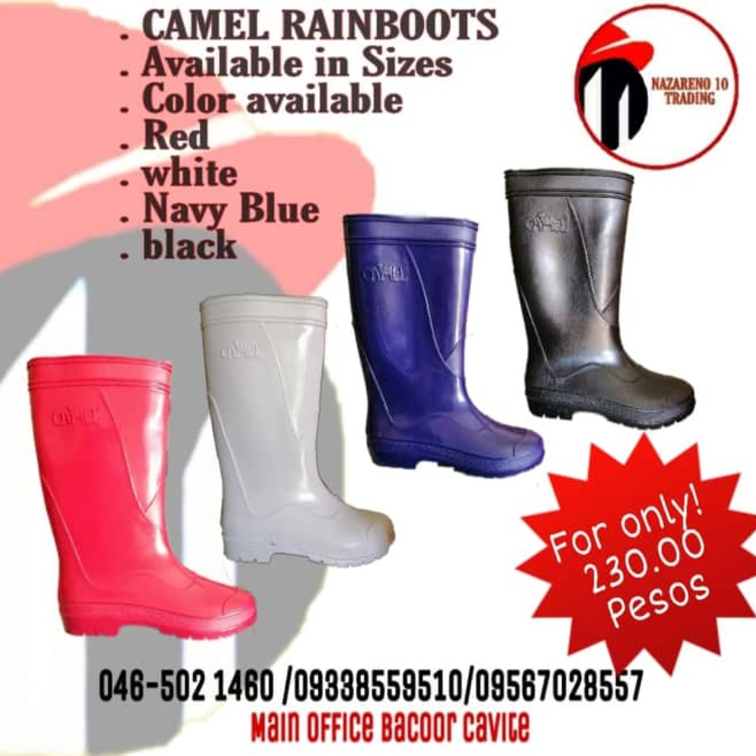 camel rain boots