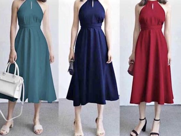 Semi formal navy blue dress, Women's Fashion, Dresses & Sets, Dresses ...