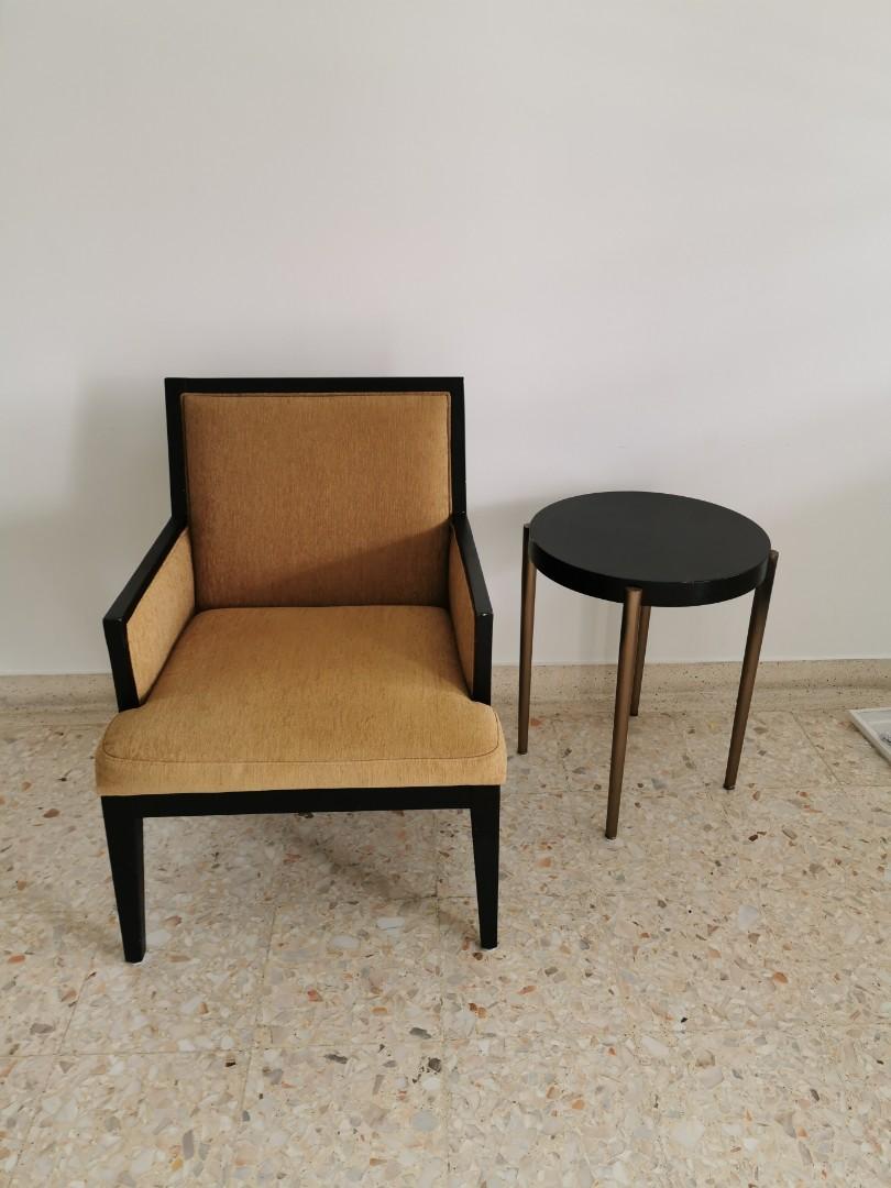 Single Wooden Armchair Side Table For Sale Furniture Tables Chairs On Carousell