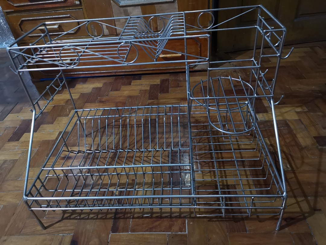 Stainless Dish Rack Furniture Home Living Kitchenware Tableware Other Kitchenware Tableware On Carousell