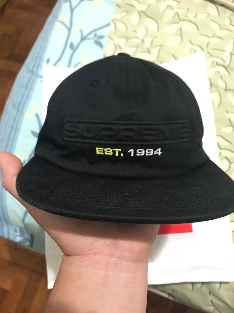 black supreme snapback