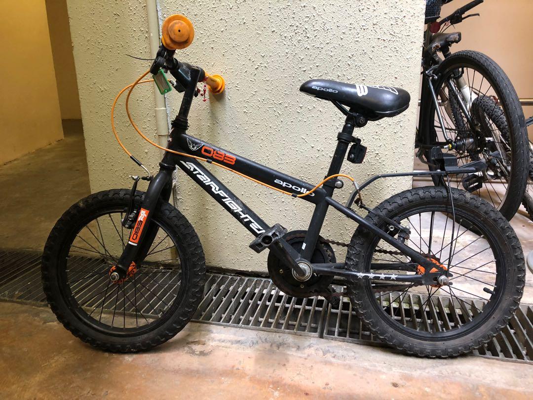 Black Apollo kids bikes Sports Equipment Bicycles Parts Bicycles on Carousell