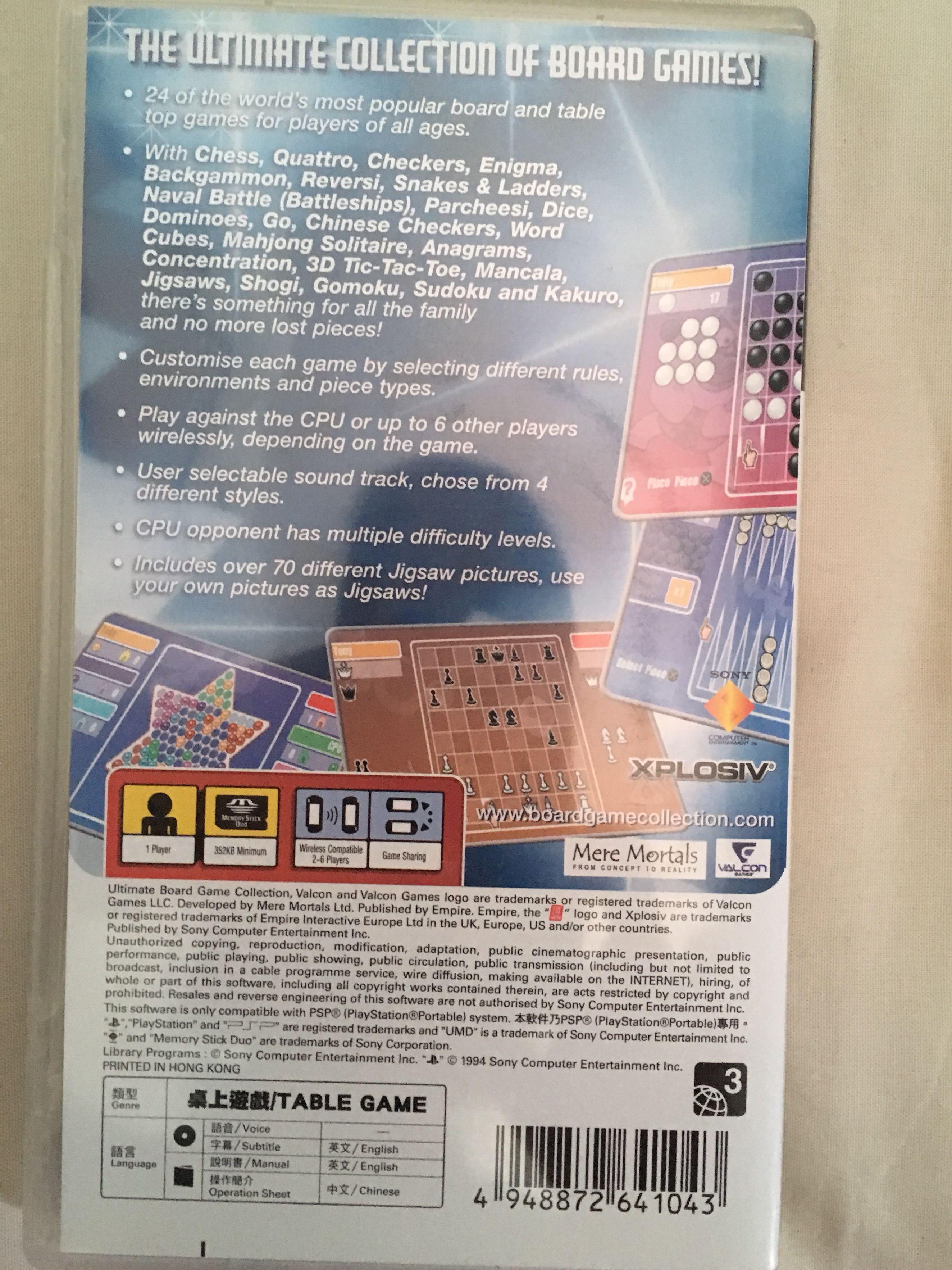 ultimate board games collection psp, Hobbies & Toys, Toys & Games on