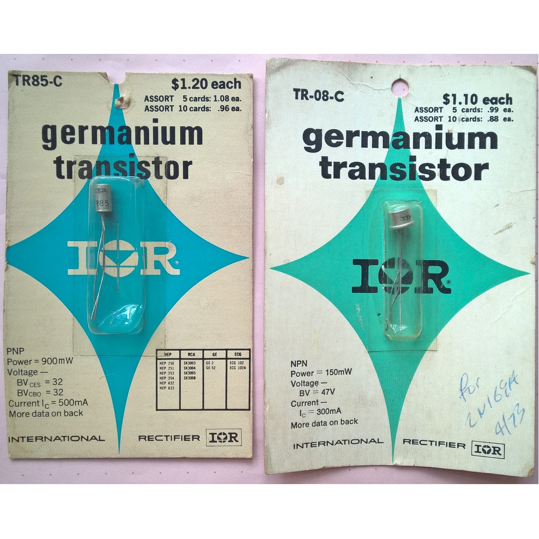 Vintage International Rectifier Germanium Transistors, Audio, Other ...
