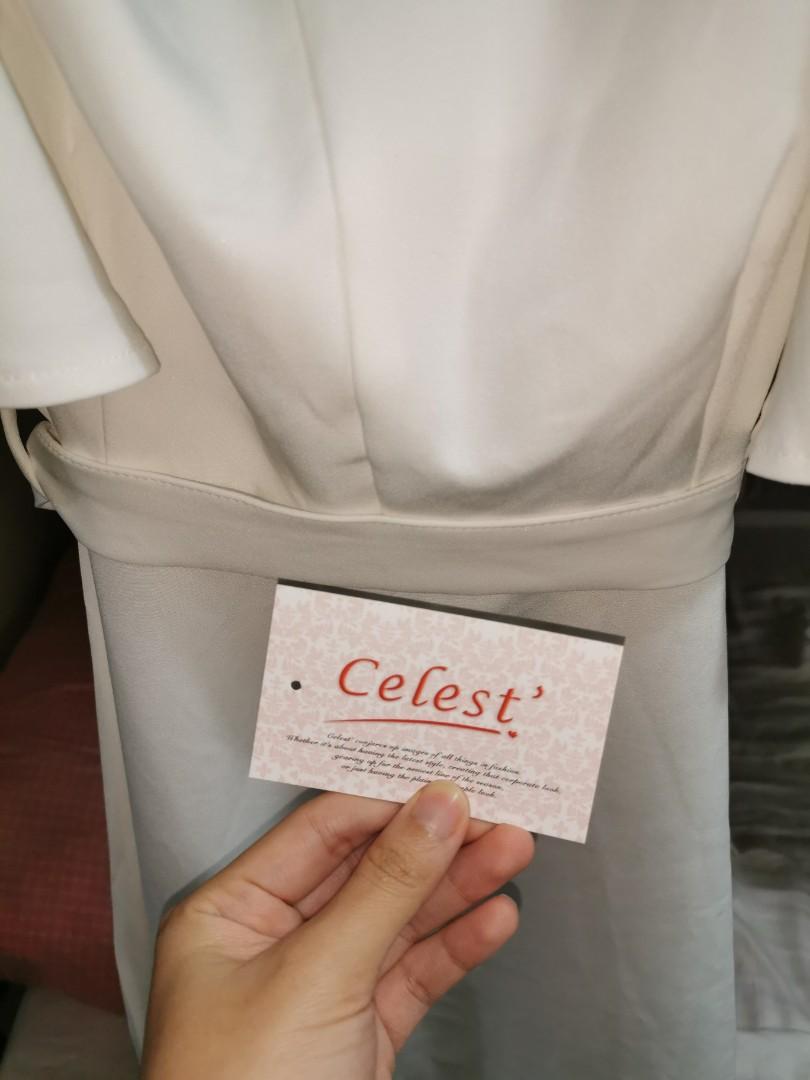 White Dress (Category: Dresses) located in Paranaque City. Submitted by agadeclutter (Listing ID 245787043, Image 3). Description: See last pic for picture on mannequin (from store) Can also be off shoulder Used once In good condition except for a tiny stain on the ribbon that can be easily hidden (baliktarin mo lang or ilagay sa likod hahaha) - see second to the last pic Free size According to store, can fit up to 34" bust, 30"waist, 39" length 
