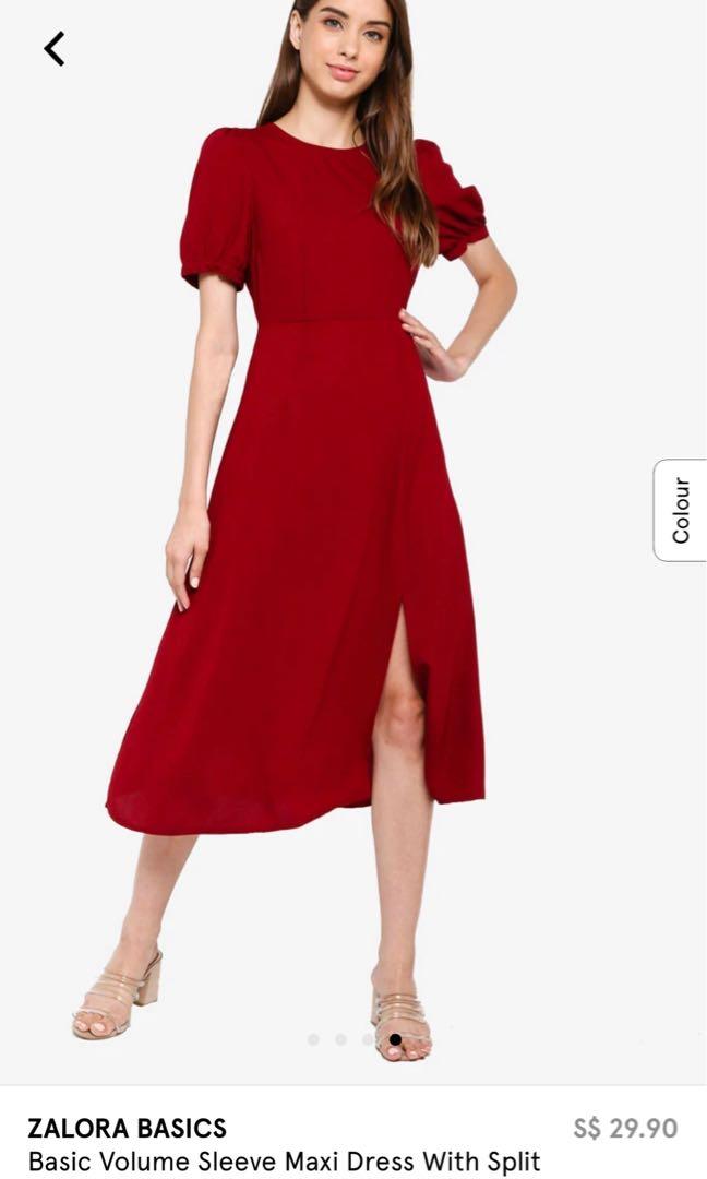 zalora red dress