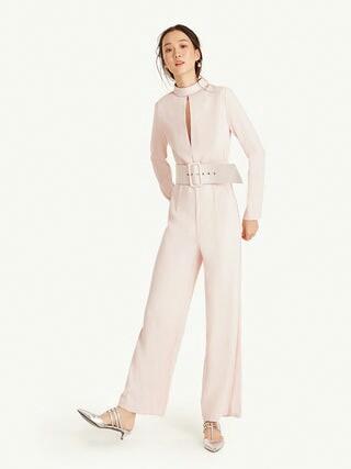 Pomelo high neck jumpsuit pink