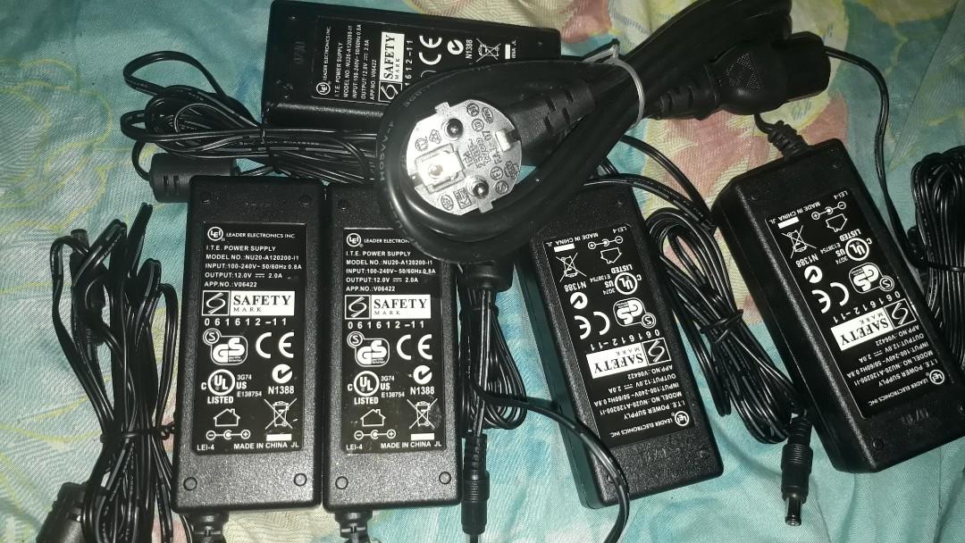 Ac 12v power supply/adapter/adaptor (Category: Cables & Adaptors) located in Quezon City. Submitted by heartjunkyard (Listing ID 245962330, Image 3). Description: 200 pcs.
