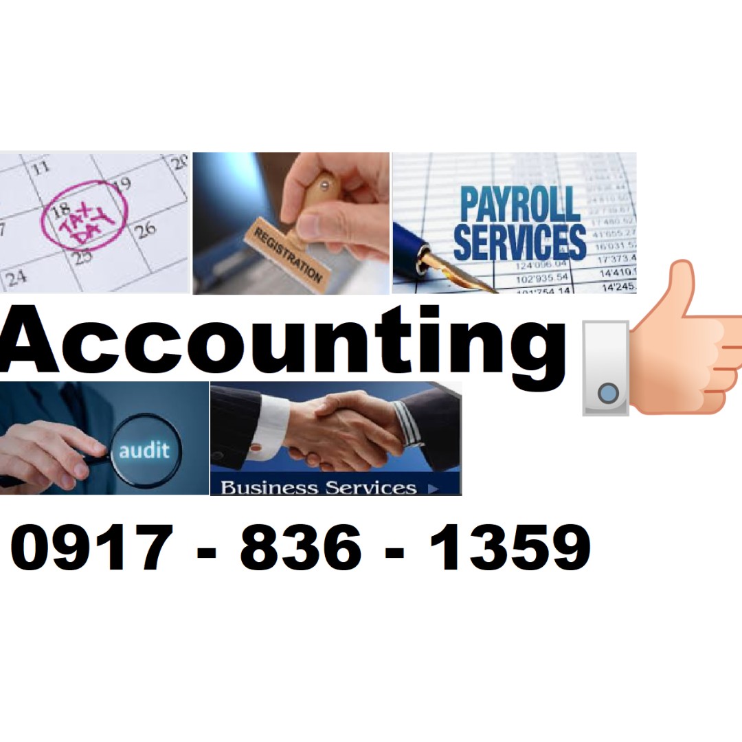 Accounting service tax business registration ITR FS BIR CPA estate tax