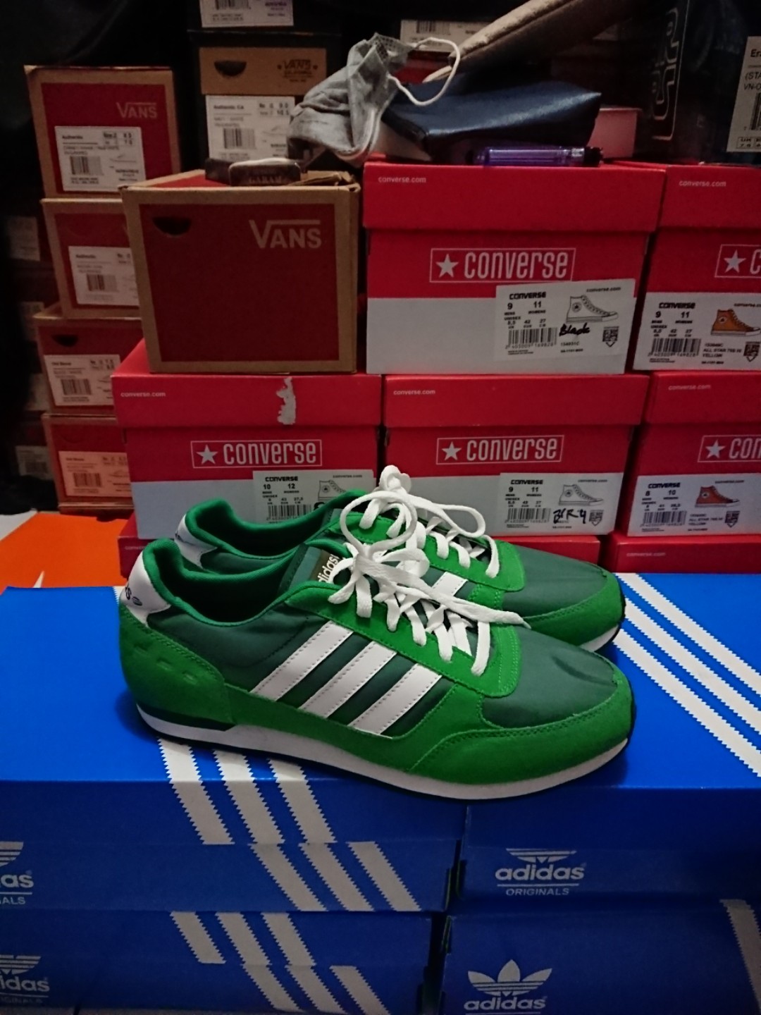 adidas neo city racer green
