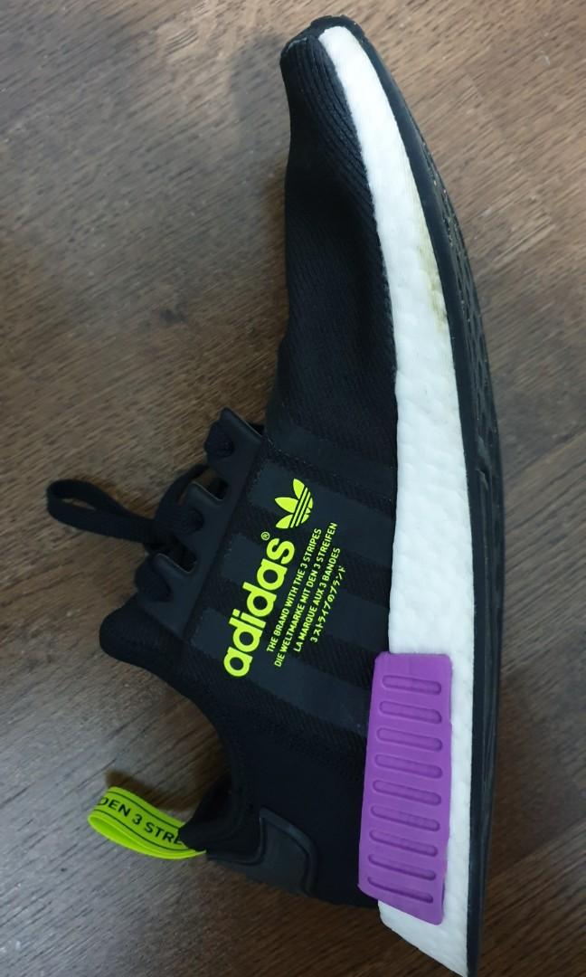 Adidas nmd outlet r1 black/purple/neon